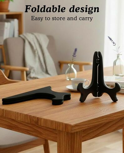 6 PCS 7" Plate Display Stands, Folding Plate Holders for Displaying for Picture Frame Book Dish Artwork in Kuwait