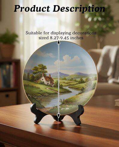 6 PCS 7" Plate Display Stands, Folding Plate Holders for Displaying for Picture Frame Book Dish Artwork in Kuwait