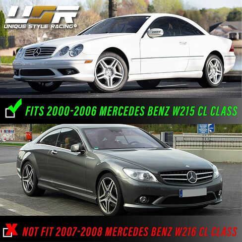 USR DEPO 00-06 W215 CL-Class Crystal Smoke Bumper Side Marker Lights Assembly Set (Left + Right) Compatible with 2000-2006 Mercedes Benz W215 CL Class in Saudi Arabia