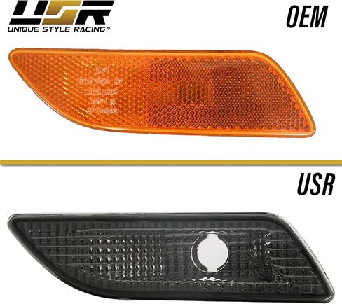 USR DEPO 00-06 W215 CL-Class Crystal Smoke Bumper Side Marker Lights Assembly Set (Left + Right) Compatible with 2000-2006 Mercedes Benz W215 CL Class in Saudi Arabia