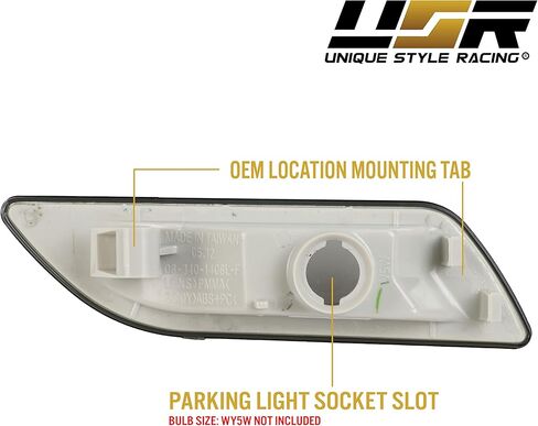 USR DEPO 00-06 W215 CL-Class Crystal Smoke Bumper Side Marker Lights Assembly Set (Left + Right) Compatible with 2000-2006 Mercedes Benz W215 CL Class in Saudi Arabia