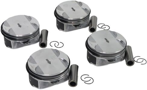 4 Piece Engine Piston And Ring Set 2.4L L4 DOHC 12578324 12578326 Compatible With in Kuwait