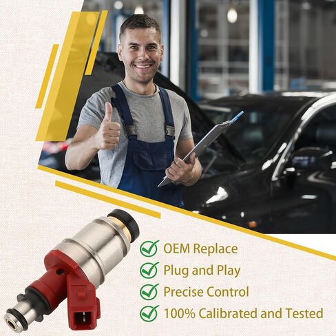1990-1994 D21 Pickup 2.4L Fuel Injectors,Compatible with/Nissan KA24 Motor OE#16600-86G00 in Saudi Arabia