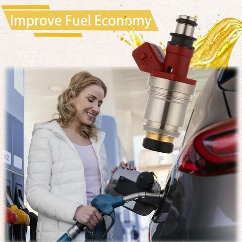 1990-1994 D21 Pickup 2.4L Fuel Injectors,Compatible with/Nissan KA24 Motor OE#16600-86G00 in Saudi Arabia