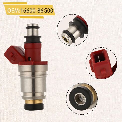 1990-1994 D21 Pickup 2.4L Fuel Injectors,Compatible with/Nissan KA24 Motor OE#16600-86G00 in Saudi Arabia