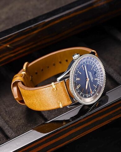 Leather Watch Straps with Quick Release, Italian Top Grain Sanded Calfskin Watch Bands, Hand-Stitched Vintage Style Watchband Replacements for Men, Women 18mm 19mm 20mm 21mm 22mm 23mm 24mm in Saudi Arabia