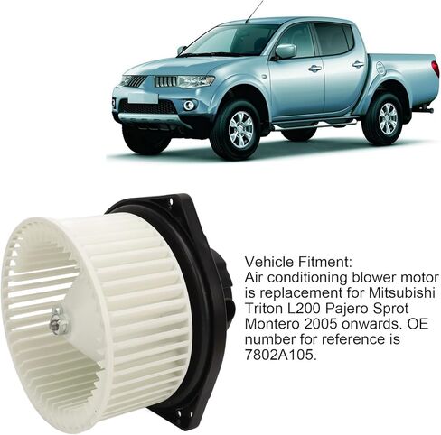 Astibym 12V AC Heater Blower Motor with Fan 7802A105 Replacement for Mitsubishi Triton L200 Pajero Sprot Montero, Astibymi6dqhzuwrn in Saudi Arabia