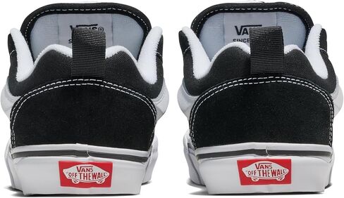 Vans Big Kids' Knu Skool Shoe | '90s Retro Puffy Low-Top Fashion Sneakers for Boys & Girls, Black/True White, 3.5 in Saudi Arabia