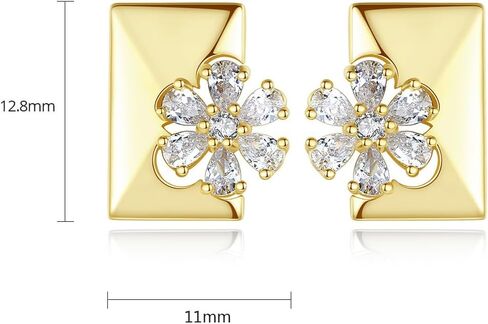 D Color VVS1 Clarity Round Cut Moissanite Stud Earrings in 14K Gold, Four Prong Setting Moissanite Earrings for Women in Saudi Arabia