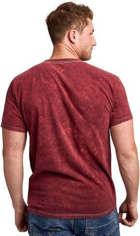 Harry Potter Platform 9 ¾ Men's Maroon Mineral Wash Crew Neck Short Sleeve T-Shirt in Saudi Arabia