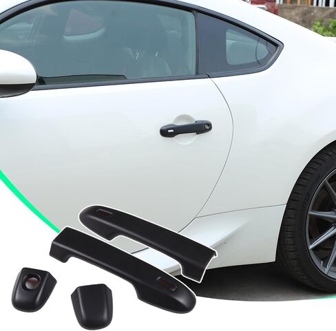 غطاء مقبض الباب الخارجي متوافق مع Toyota 86/ Subaru BRZ 2012-2024 2025 2026 ملحقات واقيات غطاء مقبض الباب الخارجي مع فتحتين ذكيتين (حبيبات ألياف الكربون) in Kuwait