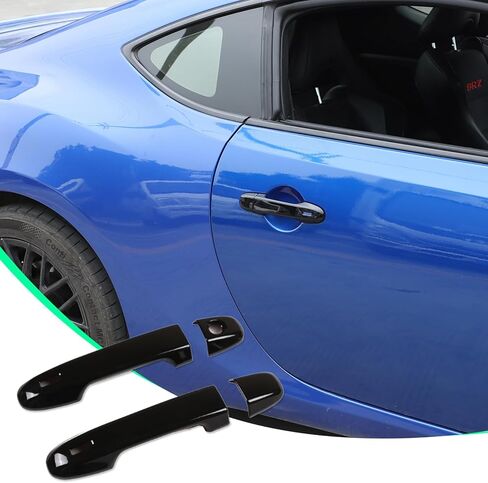 غطاء مقبض الباب الخارجي متوافق مع Toyota 86/ Subaru BRZ 2012-2024 2025 2026 ملحقات واقيات غطاء مقبض الباب الخارجي مع فتحتين ذكيتين (حبيبات ألياف الكربون) in Kuwait