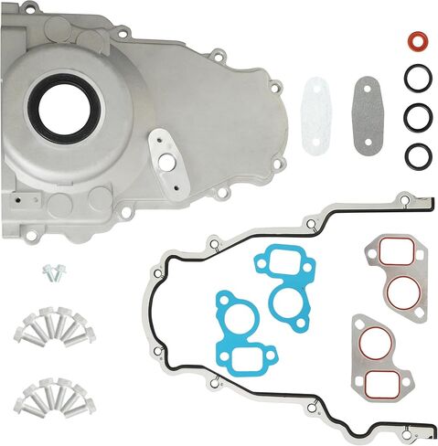 5.3 Front Timing Cover with Gasket & Bolts Kit Fit For LS2/LS3/LSx Gen 4 Chevy Silverado GMC Sierra 4.8L 5.3L 6.0L 6.2L Engines 12633906 12600326 (Non-VVT) in Kuwait