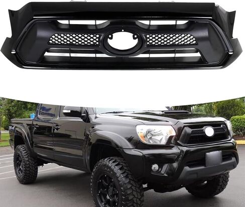 Front Grille Bumper Mesh Grill Assembly Fit For 2012 2013 2014 2015 Toyota Tacoma Pickup Truck Insert Grill Replacement For 5310004481C0, TO1200352 in Saudi Arabia