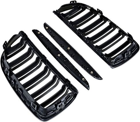 Astra Depot Glossy Black Kidney Grille Dual Bars T10 Side Marker Turn Signal Lights Compatible with E90 323i 325xi 328i 328xi 330i 335i 335xi Pre-LCI in Saudi Arabia