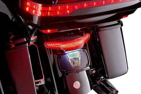 CIRO LED Latitude Tail Light with Lightstrike for Ultra Models - BLACK with LIGHT SMOKE lens for motorcycles in Saudi Arabia