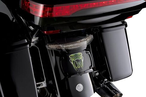 CIRO LED Latitude Tail Light with Lightstrike for Ultra Models - BLACK with LIGHT SMOKE lens for motorcycles in Saudi Arabia