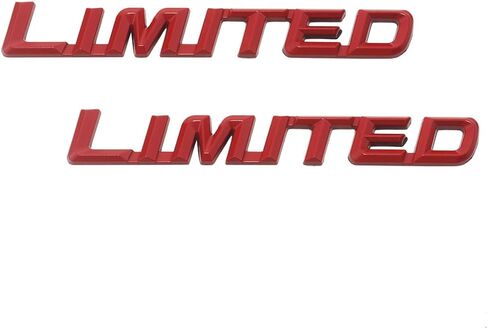 2 قطعة شعار محدود ثلاثي الأبعاد معدني رياضي شارة باب صندوق السيارة مع شريط مزدوج للسيارات والشاحنات والدراجات النارية (كروم) in Kuwait