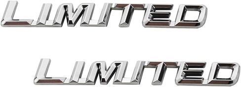 2Pc Limited Emblem 3D Metal Sport Badge Door Trunk Nameplate with Double Tape for Cars, Trucks, Motorcycles (Chrome) in Saudi Arabia