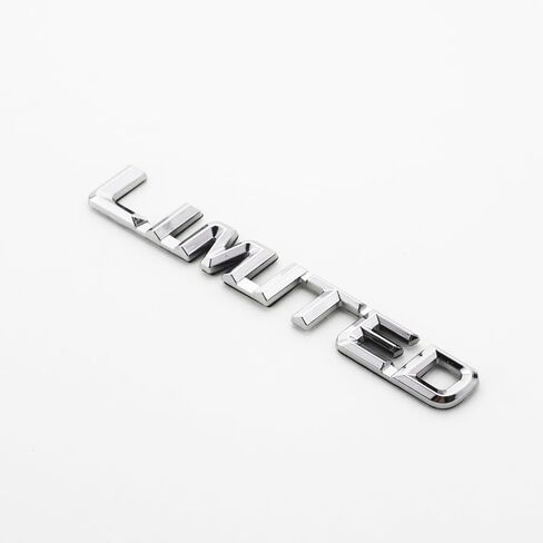 2Pc Limited Emblem 3D Metal Sport Badge Door Trunk Nameplate with Double Tape for Cars, Trucks, Motorcycles (Chrome) in Saudi Arabia