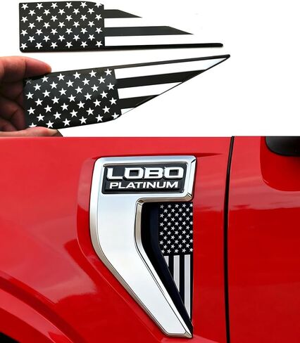 Pair Set American Flag Emblem Car Decal Compatible with 2021-2026 Ford F150 Accessories Custom Fit F150 Exterior Patch Decor Enhances Truck's Style (Colorful) in Saudi Arabia
