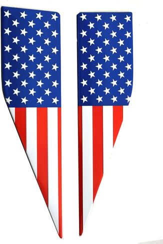 Pair Set American Flag Emblem Car Decal Compatible with 2021-2026 Ford F150 Accessories Custom Fit F150 Exterior Patch Decor Enhances Truck's Style (Colorful) in Saudi Arabia