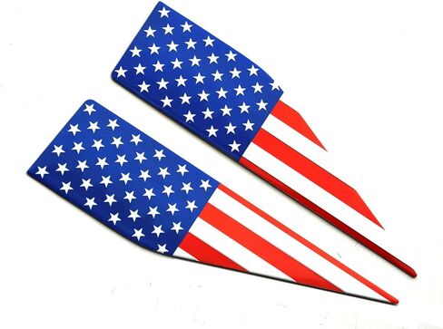 Pair Set American Flag Emblem Car Decal Compatible with 2021-2026 Ford F150 Accessories Custom Fit F150 Exterior Patch Decor Enhances Truck's Style (Colorful) in Saudi Arabia