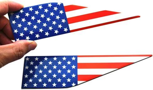 Pair Set American Flag Emblem Car Decal Compatible with 2021-2026 Ford F150 Accessories Custom Fit F150 Exterior Patch Decor Enhances Truck's Style (Colorful) in Saudi Arabia