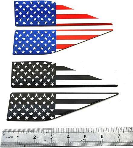 Pair Set American Flag Emblem Car Decal Compatible with 2021-2026 Ford F150 Accessories Custom Fit F150 Exterior Patch Decor Enhances Truck's Style (Colorful) in Saudi Arabia