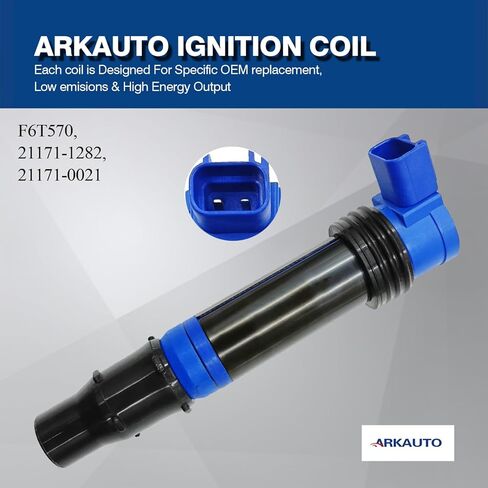 Performance Ignition Coil Pack Set Of 1 Compatible With Kawasaki Ninja ZX-6R ZX-6RR ZX600 ZX636 ZXR9F ZX R9F Replacement For F6T570 21171-1282 21171-0021 in Saudi Arabia