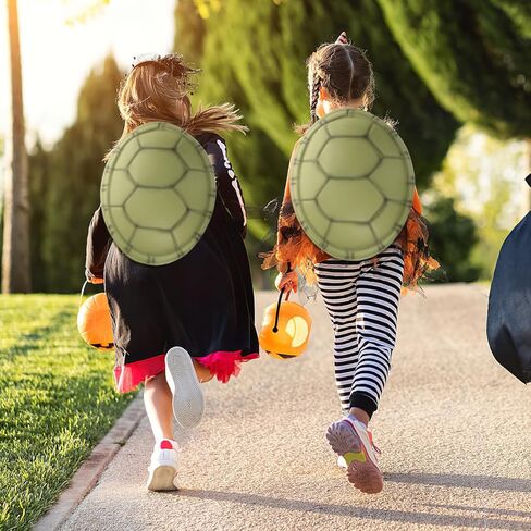 TOYANDONA 4pcs Turtle Shell Props Party Tortoise Shell Props Turtle Cosplay Costume Turtle Shell Costume Soft Turtles Dress up Kids Shells Novelty Turtle Shell Outfit Carapace Eva Dark Green in Kuwait