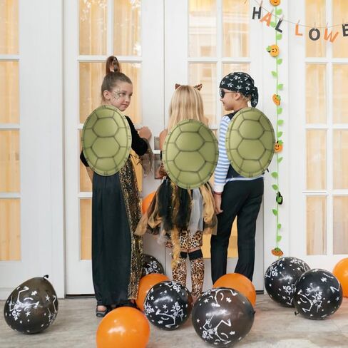 TOYANDONA 4pcs Turtle Shell Props Party Tortoise Shell Props Turtle Cosplay Costume Turtle Shell Costume Soft Turtles Dress up Kids Shells Novelty Turtle Shell Outfit Carapace Eva Dark Green in Kuwait