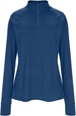 Womens Sun Shirt Summer Long Sleeve Mock Neck UPF50+ UV Tops with Thumb Hole Quarter Zip Up Quick Dry Hiking Shirts in Saudi Arabia