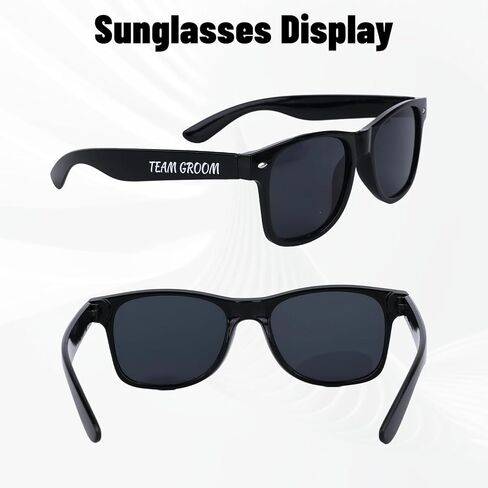 10 Pcs Groomsmen Gifts, Bachelor Party Favors, 1+9 Square Wedding Sunglasses for Groom, Team Groom, Mens Sunglasses Fashion Wedding Favors Bachelorette Party Accessories in Kuwait