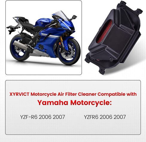 فلتر الهواء YA-6006 لياماها YZF-R6 2006 2007 YZFR6، 2C0144500200 عنصر منقي الهواء in Saudi Arabia