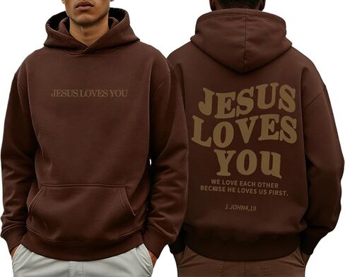 يسوع يحبك هوديي الإيمان المسيحي الديني الله بلايز رجل امرأة البلوز البلوز Longsleeve in Kuwait