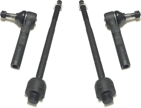 4 Pc Front Steering Kit Inner & Outer Tie Rod Ends ES3492T EV370 Compatible with Chevy Silverado 1500 1999–2006 – PartsW in Saudi Arabia