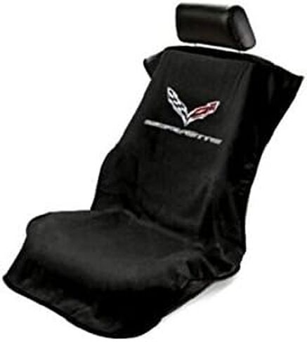 Seat Armour -Black Towel Seat Cover for Corvette C7 -SA100COR7B in Saudi Arabia