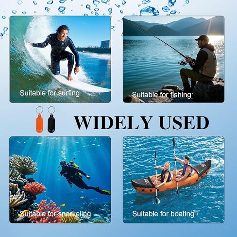 عبوتان من سلاسل المفاتيح العائمة، حلقات مفاتيح طافية صفراء لمفاتيح القوارب ومفاتيح السيارة، حلقات مفاتيح عائمة مقاومة للماء لركوب القوارب والتجديف وصيد الأسماك وركوب الأمواج وإكسسوارات الرياضات المائية in Kuwait