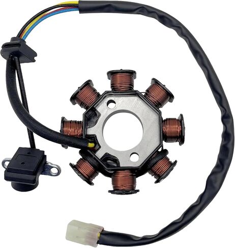 8 Coil 4 Wire Stator Coil Replacement for 0454944 0454483 0453559 0454949 RZR 170 RZR170 2009-2014 90 2007-2014/2016 Outlaw 50 2008-2018 90 2007-2014/2016 50 2007 BD3-H1410-00 YFM90 Raptor 90 in Saudi Arabia