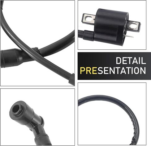 Ignition Coil, Pit Bike Parts, Compatible with 125cc 150cc 200cc 250cc Vertical Engine ATV Dirt Bike Go Kart (Black) in Kuwait