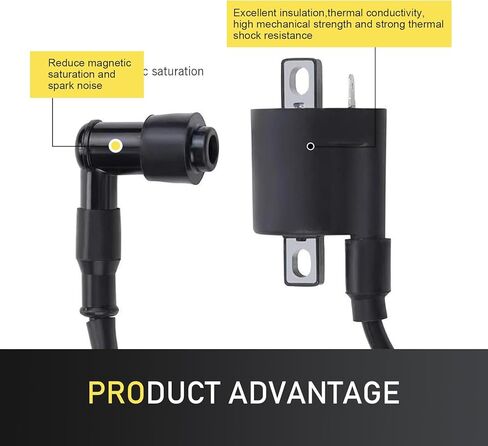 Ignition Coil, Pit Bike Parts, Compatible with 125cc 150cc 200cc 250cc Vertical Engine ATV Dirt Bike Go Kart (Black) in Kuwait