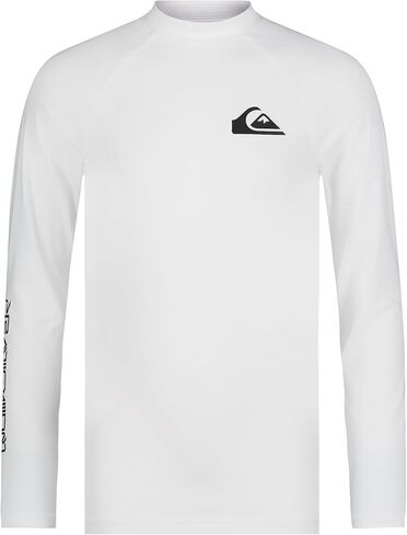 قميص Quiksilver للأولاد بأكمام طويلة مناسب لركوب الأمواج مع عامل حماية من أشعة الشمس فوق البنفسجية 50+، قميص سباحة للأطفال in Kuwait