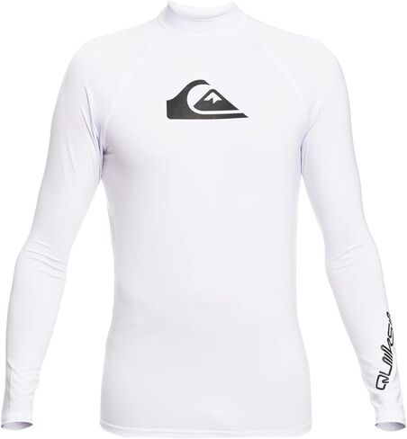 قميص Quiksilver للأولاد بأكمام طويلة مناسب لركوب الأمواج مع عامل حماية من أشعة الشمس فوق البنفسجية 50+، قميص سباحة للأطفال in Kuwait