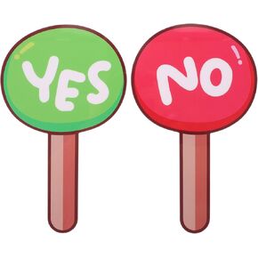 لوحة تحكيم للفصل الدراسي قطعتان محمولة باليد نعم لا مجاديف التصويت أداة تعليمية محمولة للمعلم لمشاركة الطلاب والتعلم التفاعلي in Kuwait