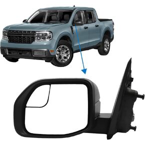 Right Passenger Side Exterior Door Mirror Compatible With 2022-2025 Ford Maverick NZ6Z-17682-L 7 Pins Power and Heated Glass Manual folding with BLIS (Blind Spot Sensor) Textured black cover in Kuwait