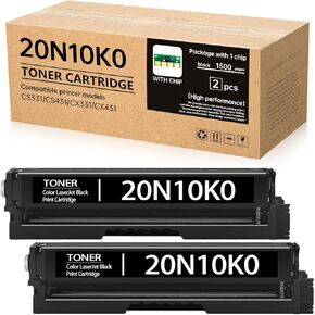 خرطوشة حبر CS331 CX331 مكونة من 4 عبوات - بديلة لـ 20N10K0، 20N10C0، 20N10M0، 20N10Y0 | متوافق مع طابعات Lexmark CS331، CS431، CX331، CX431 (BK/C/M/Y) in Kuwait