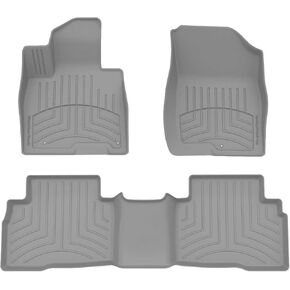 سجادات أرضية WeatherTech FloorLiner HP Custom Fit لسيارة Hyundai Tucson Hybrid الصف الأول والثاني (441678-1-3IM)، أسود in Kuwait