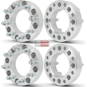 OCPTY 4PCS 8x180 to 8x170 Wheel Spacers 2" Wheel Adapters 14x1.5 Studs 126mm Center fit for 2011-2018 for Chevrolet for Silverado 2500/2011-2023 for Chevrolet for Silverado 2500 HD in Kuwait