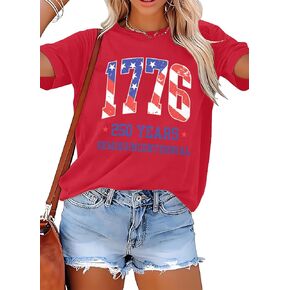 SFHFY 250 Anniversary USA Shirt Women: 4th of July Shirts American Flag Tshirt Patriotic Tee Independence Day Top in Kuwait